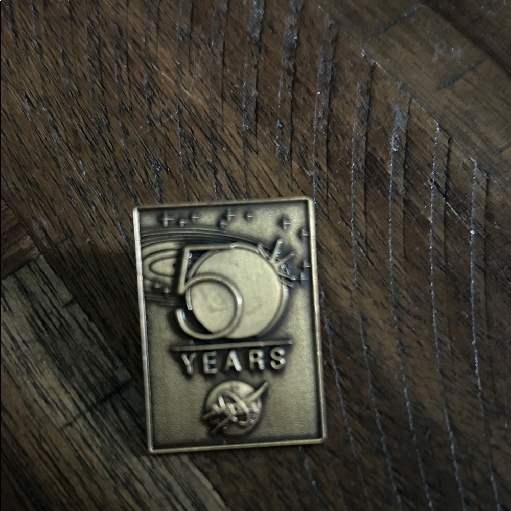 NASA 50th Anniversary Gold Pin